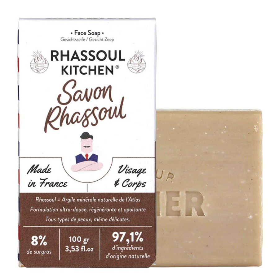 Soins Monsieur Barbier Soin Visage Hommes | Rhassoul Kitchen Savon Equilibrant Naturel