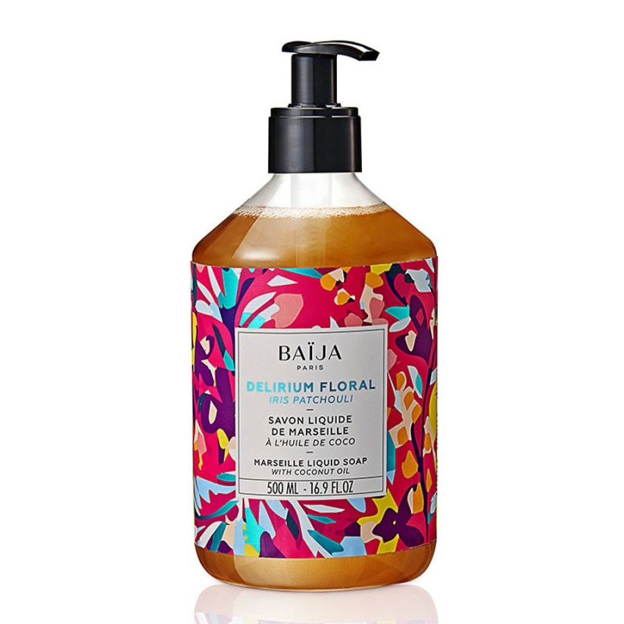 Soins BaÏja Savon Liquide | Savon Liquide Marseille Corps Et Mains Delirium Floral
