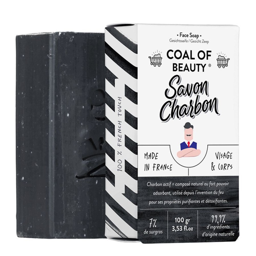Soins Monsieur Barbier Soin Visage Hommes | Coal Of Beauty Savon Purifiant Naturel