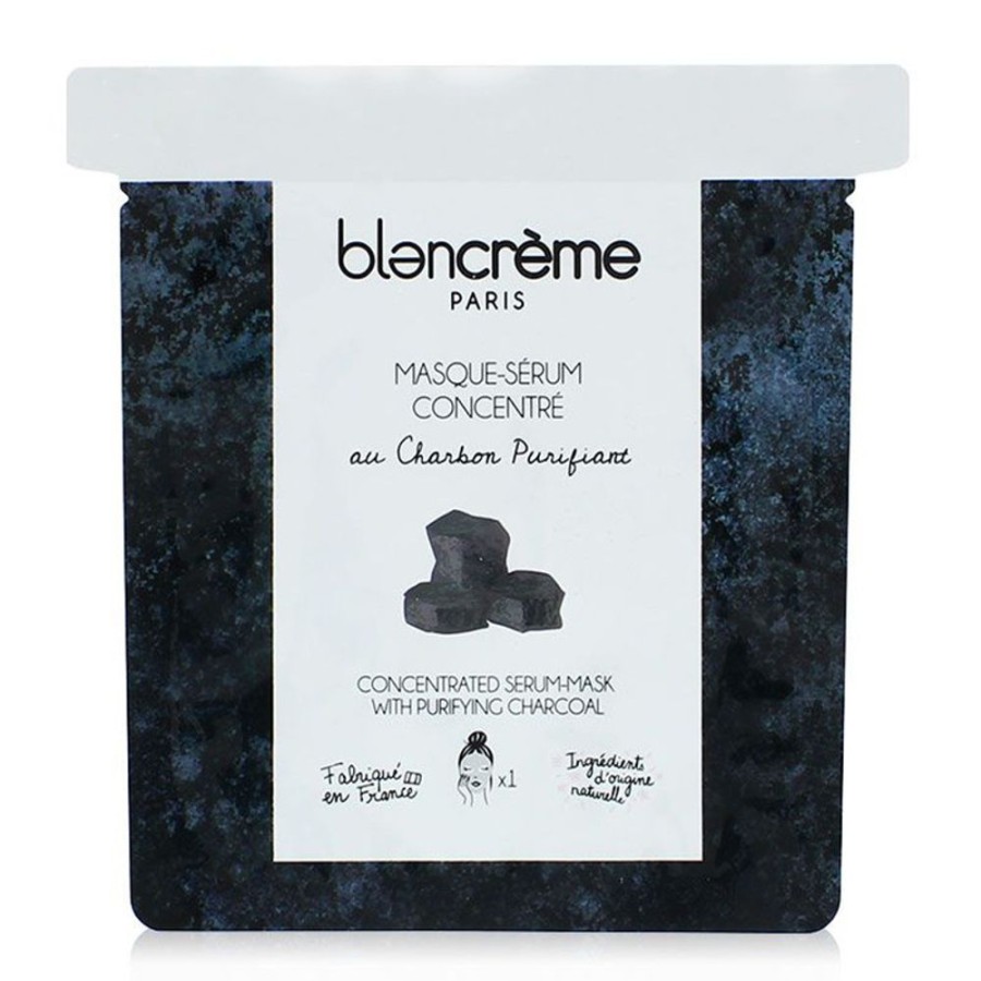 Soins BLANCREME Masque | Masque Visage Tisse Purifant Au Charbon