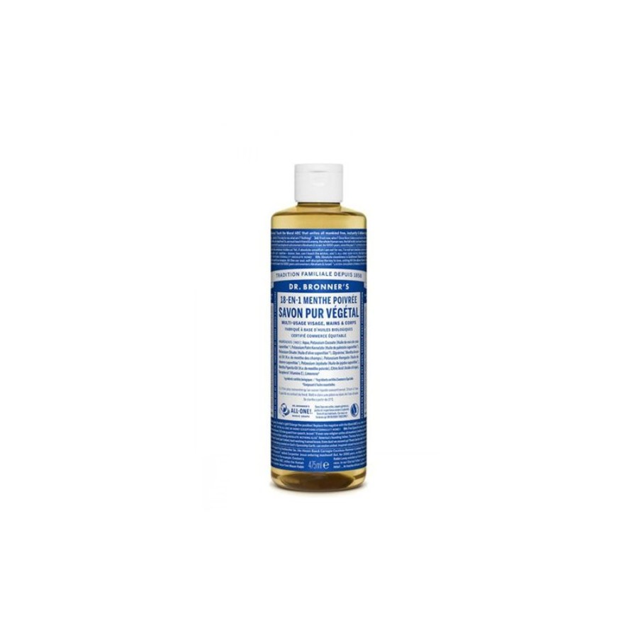 Soins Dr. Bronner's Formats Voyage | Savon Bio Menthe Poivree Fl 60Ml
